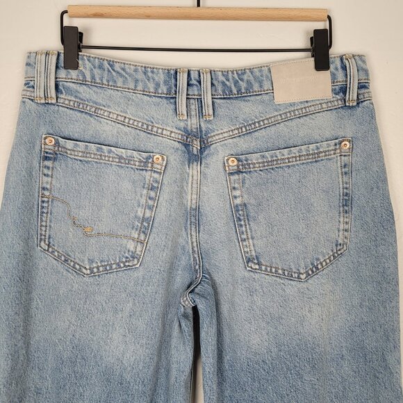 Free People We The Free Tennessee Low Rise Boyfriend Jeans Montrose Blue Size 28 - Picture 7 of 13